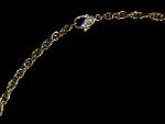 Handmade 18k Gold Neclace with Diamond Lobster Clasp